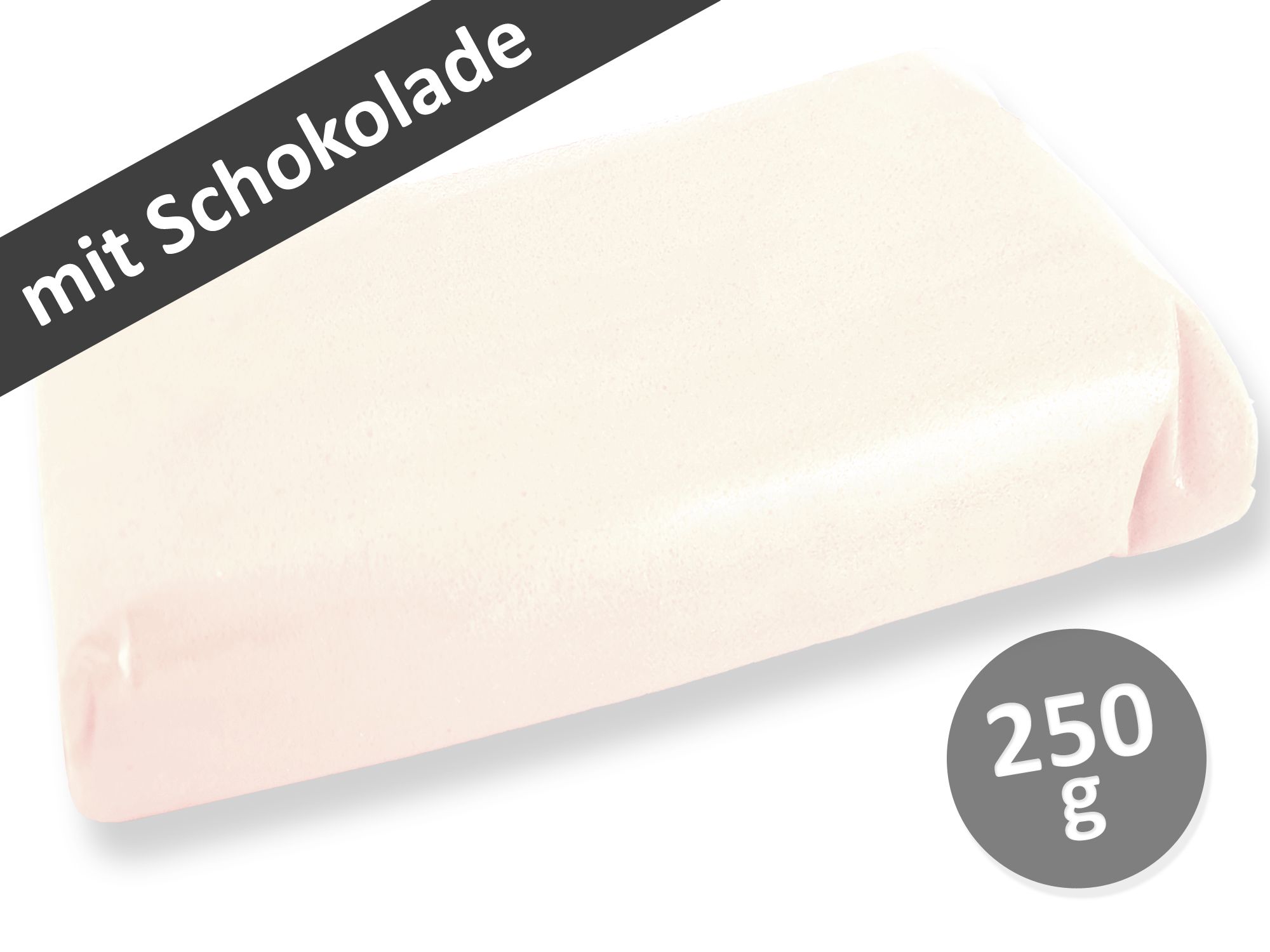 Fondant mit 25% Schokolade Weiß 250g